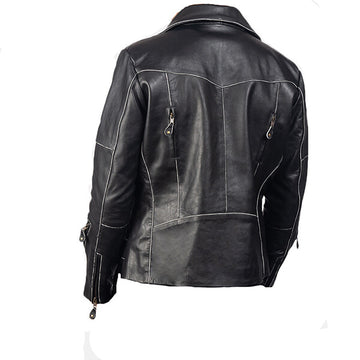 Men’s Faded Black Biker Jacket