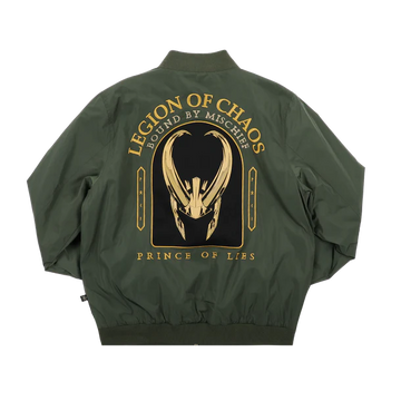 LOKI LEGION OF CHAOS BOMBER JACKET