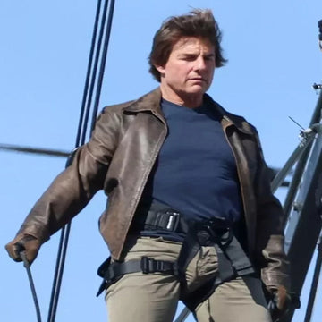 Tom Cruise Paris Olympics 2024 Leather Jacket