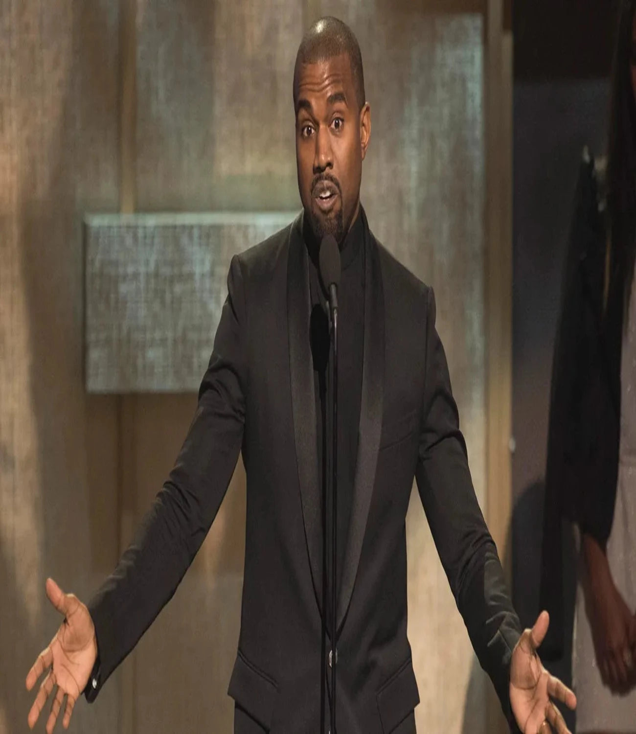 Kanye West Black Suit