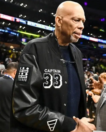 NBA Kareem Abdul-Jabbar Captain 33 Varsity Jacket