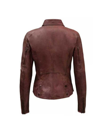 The Fate Of The Furious Ramsey Maroon Leather Jacket