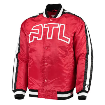 Atlanta Hawks The Offensive Red Varsity Satin Jacket