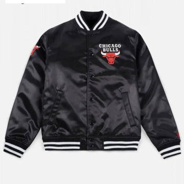 Chicago Bulls Black Bomber Jacket