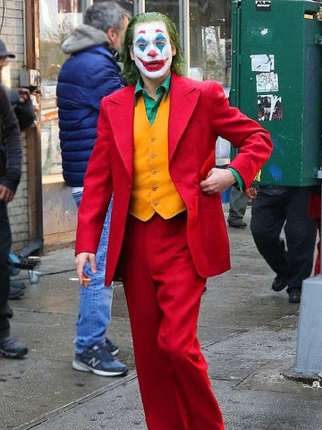 Joaquin Phoenix Joker Red Tuxedo Suit