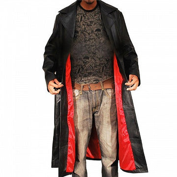 Wesley Snipes Blade Trench Leather Coat Costume