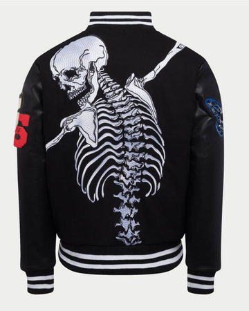 Rod Godspeed Skull Varsity Jacket