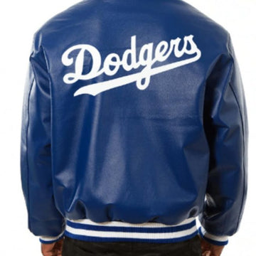 Dodgers Leather Bomber Jacket