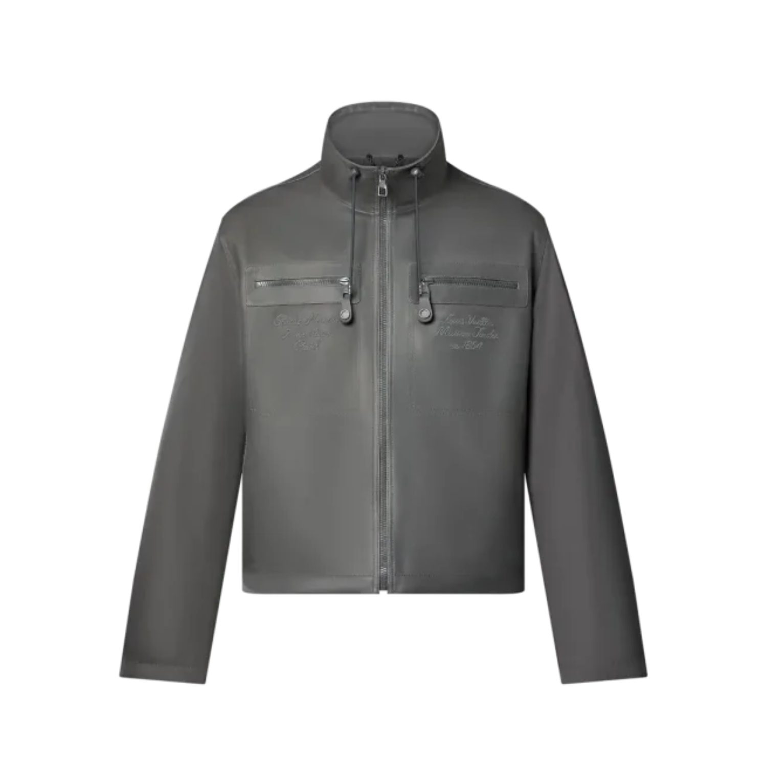 Louis Vuitton Embroidered Leather Mix Jacket