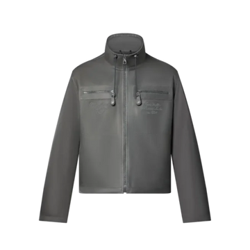 Louis Vuitton Embroidered Leather Mix Jacket