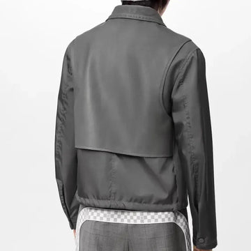 Louis Vuitton Embroidered Leather Mix Jacket