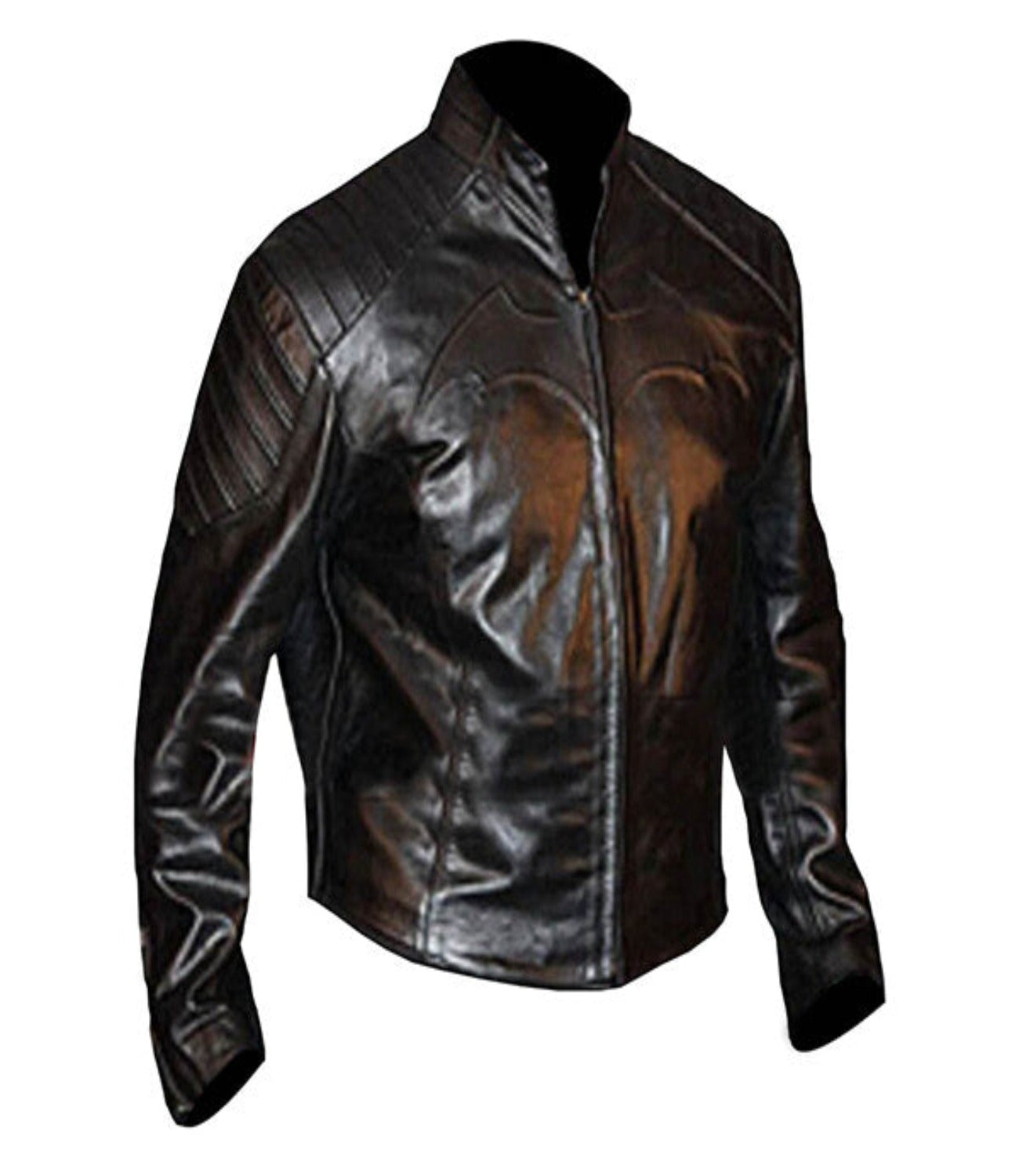 Men Batman Black Biker Leather Jacket