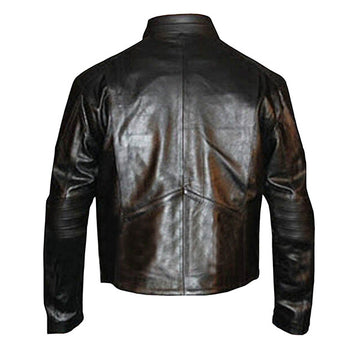 Men Batman Black Biker Leather Jacket