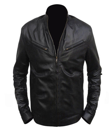 Men Dusk Black Leather Jacket