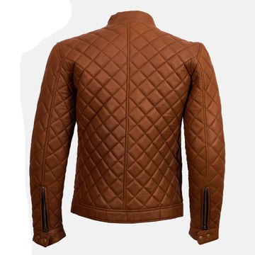 Men’s Casual Brown Designer Style Leather Jacket