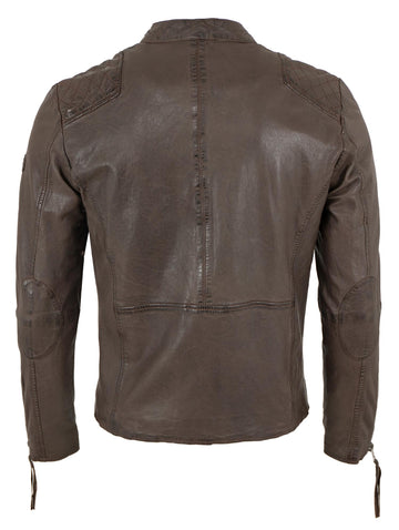 Men's leather jacket lamb nappa brown | Hot Leather Jacket
