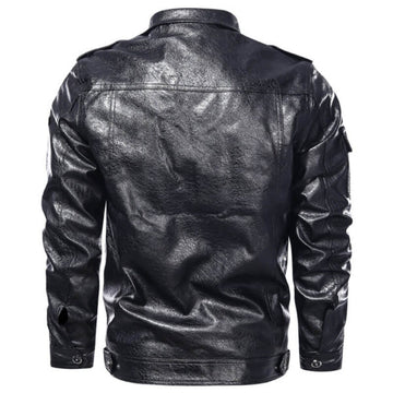 Black Vintage Motorcycle Jacket