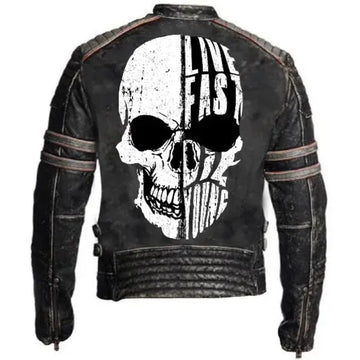Live Fast Die Young Skull Jacket
