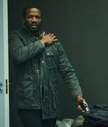 Lucian Msamati Gangs Of London  leather Jacket